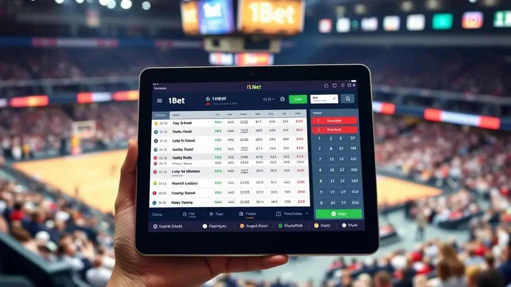 1xbet app at stadium of IBL 2025 match